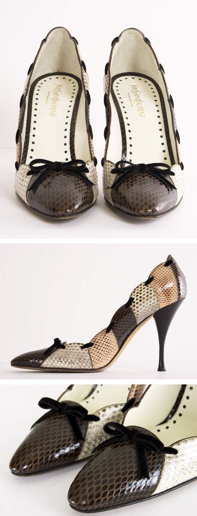 ysl bow shoes|GORGEOUS Yves saint Laurent YSL Bow Dorsey suede.